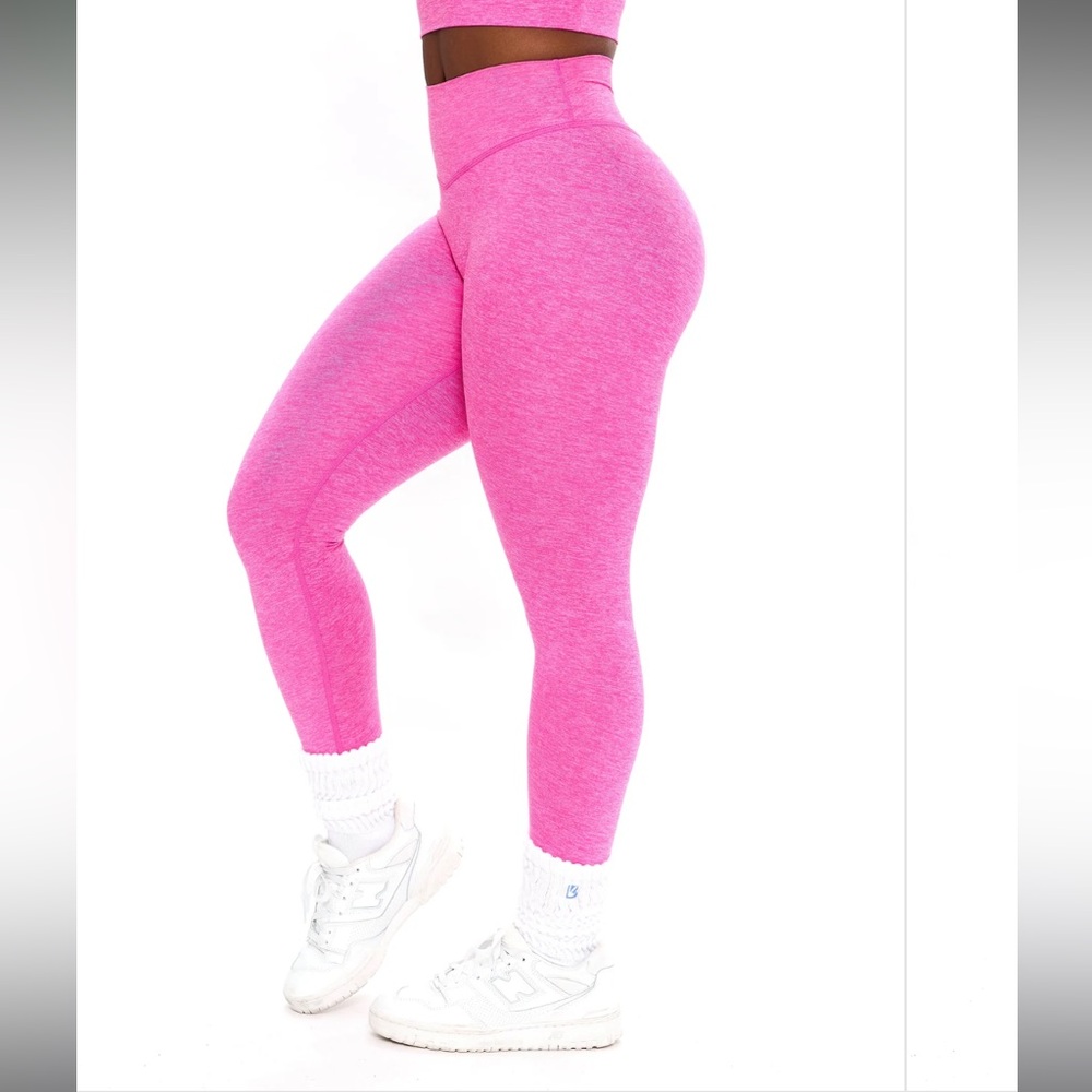 BuffBunny dream heathered leggings candy crush pink